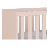 Berço Americano Classic New Rosa Fosco Com Natural - Moveisaqui