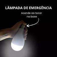 Lampada De Emergencia Inteligente Recarregavel Led E27 Queda De Energia Pesca Trilha Portatil Camping Potente Multiuso - 6