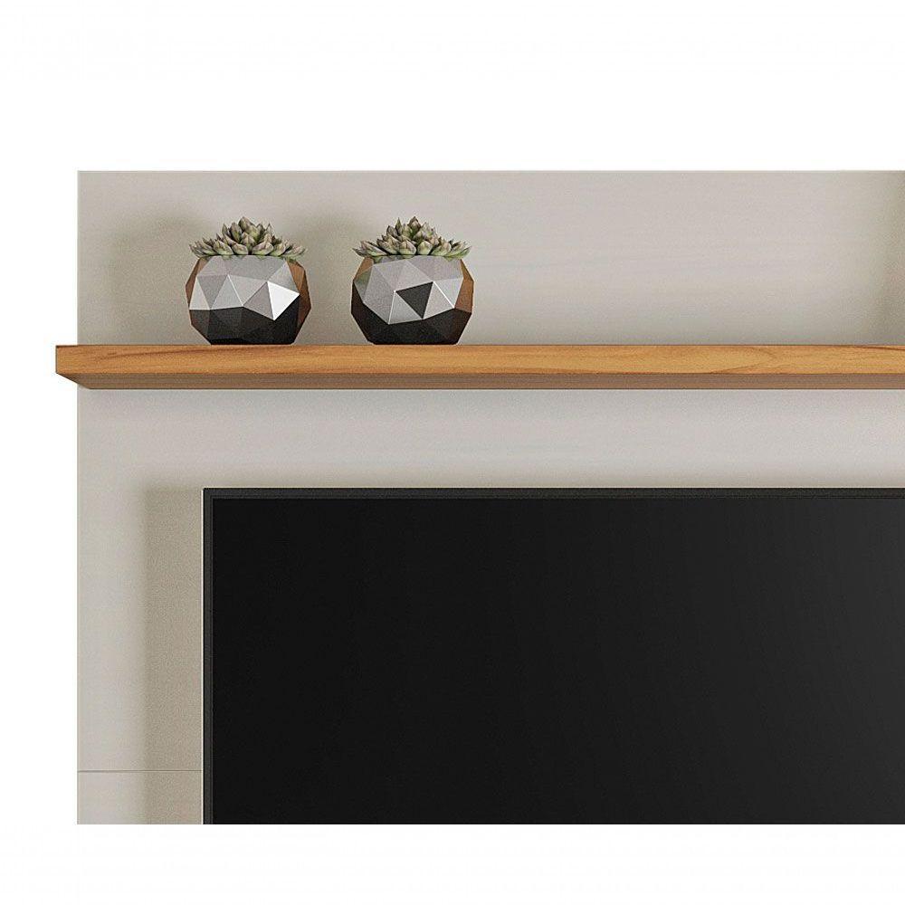 Painel Para Tv Nt 1155 Off White Com Freijó - Notável - 3