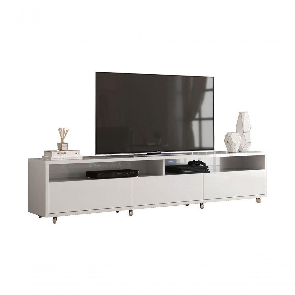 Rack Bancada Para Tv Aspen 2.2 Branco - Moveisaqui - 1