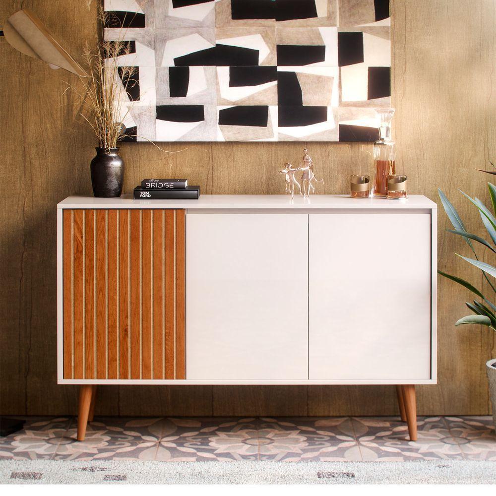 Buffet Aparador Sala De Estar E Jantar Star Off White - Moveisaqui - 2