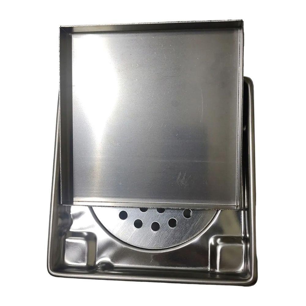Ralo Oculto Invisivel 15x15 Anti Odor Inox Kit 10 Uni Box Banheiro Cozinha Varanda Lavabo Lavanderia Higienico Discreto - 8
