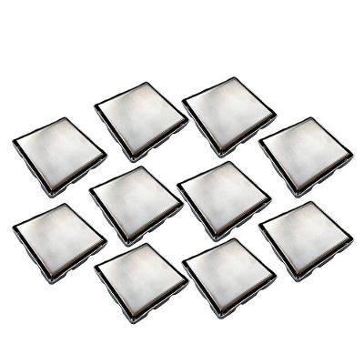 Ralo Oculto Invisivel 15x15 Anti Odor Inox Kit 10 Uni Box Banheiro Cozinha Varanda Lavabo Lavanderia Higienico Discreto