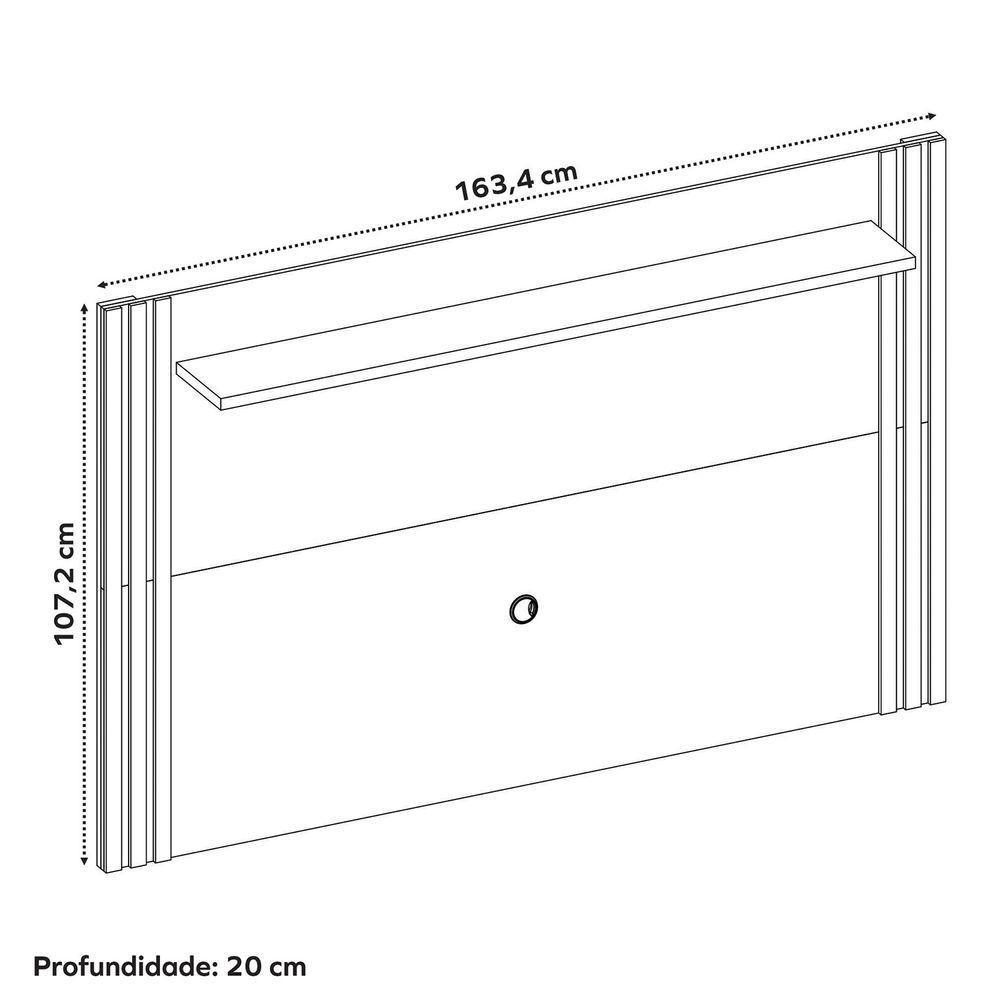 Painel Nt 1375 Off White Com Freijo - Notavel - 5