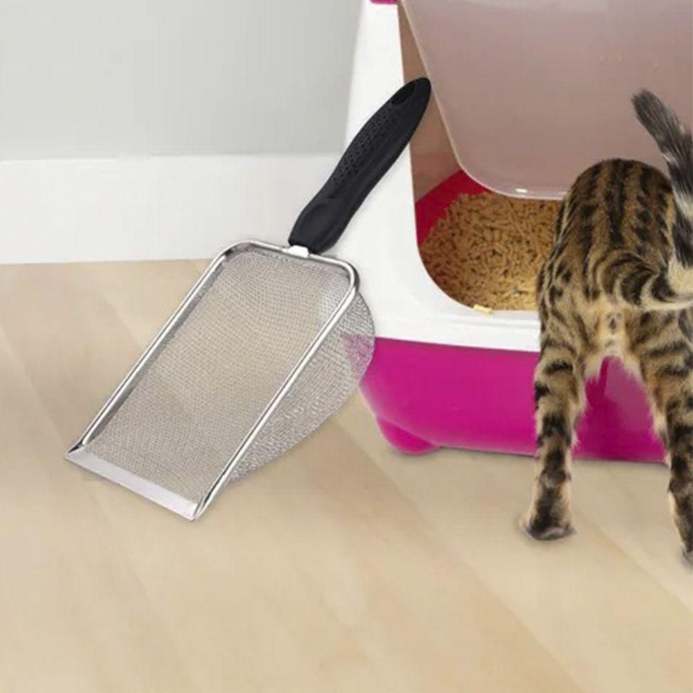 Pa Higienica Cata Fezes Coco Kit 2 Uni Gato Cachorro Animais Estimaçao Aço Inox Limpeza Caixa De Areia Higienizaçao - 5