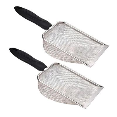 Pa Higienica Cata Fezes Coco Kit 2 Uni Gato Cachorro Animais Estimaçao Aço Inox Limpeza Caixa De Areia Higienizaçao