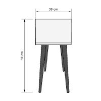 Balcão Aparador Retrô Delux Off White - Moveisaqui - 7