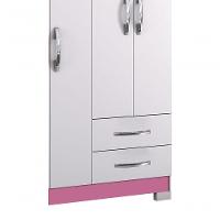 Guarda-roupa 4 Portas Malto Rosa - Moveisaqui