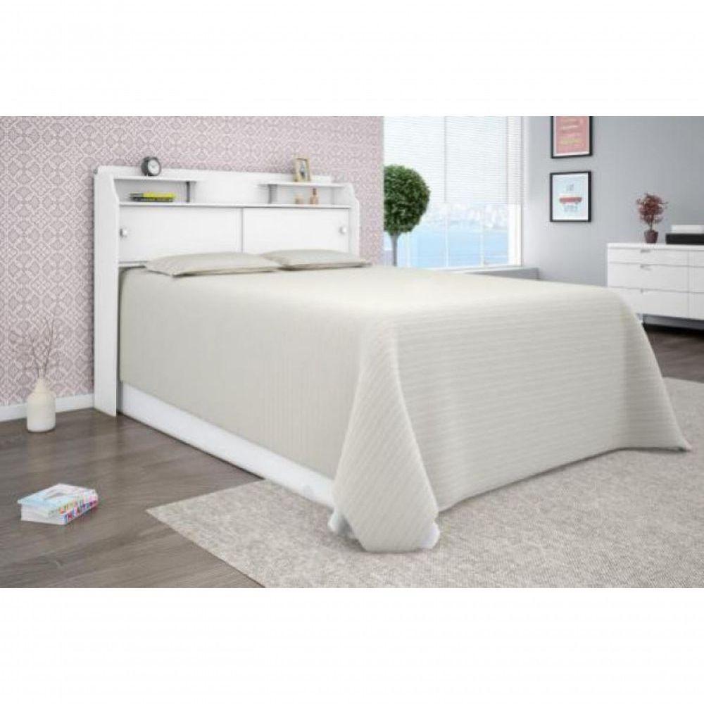 Cabeceira Box Casal Queen Elisa Branco Ou Branco/preto - 2