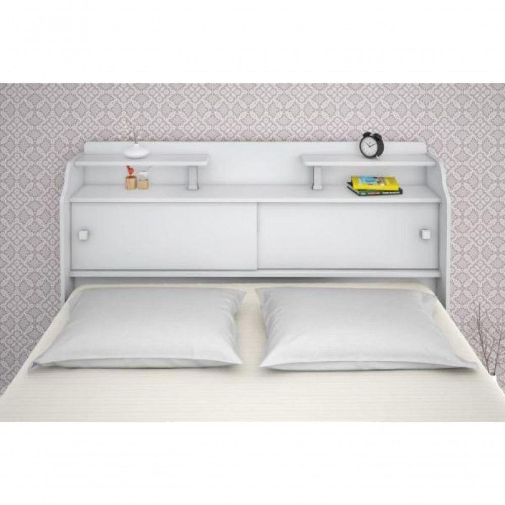 Cabeceira Box Casal Queen Elisa Branco Ou Branco/preto - 4