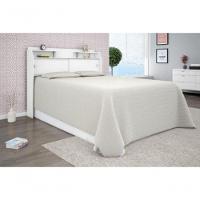 Cabeceira Box Casal Queen Elisa Branco Ou Branco/preto