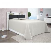 Cabeceira Box Casal Queen Elisa Branco Ou Branco/preto - 5