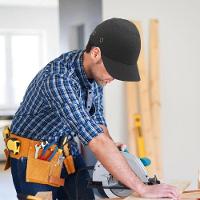 Bone Com Capacete Epi Obra Casquete Segurança Do Trabalho Proteçao Reparo Construçao Oficina Resistente - 9