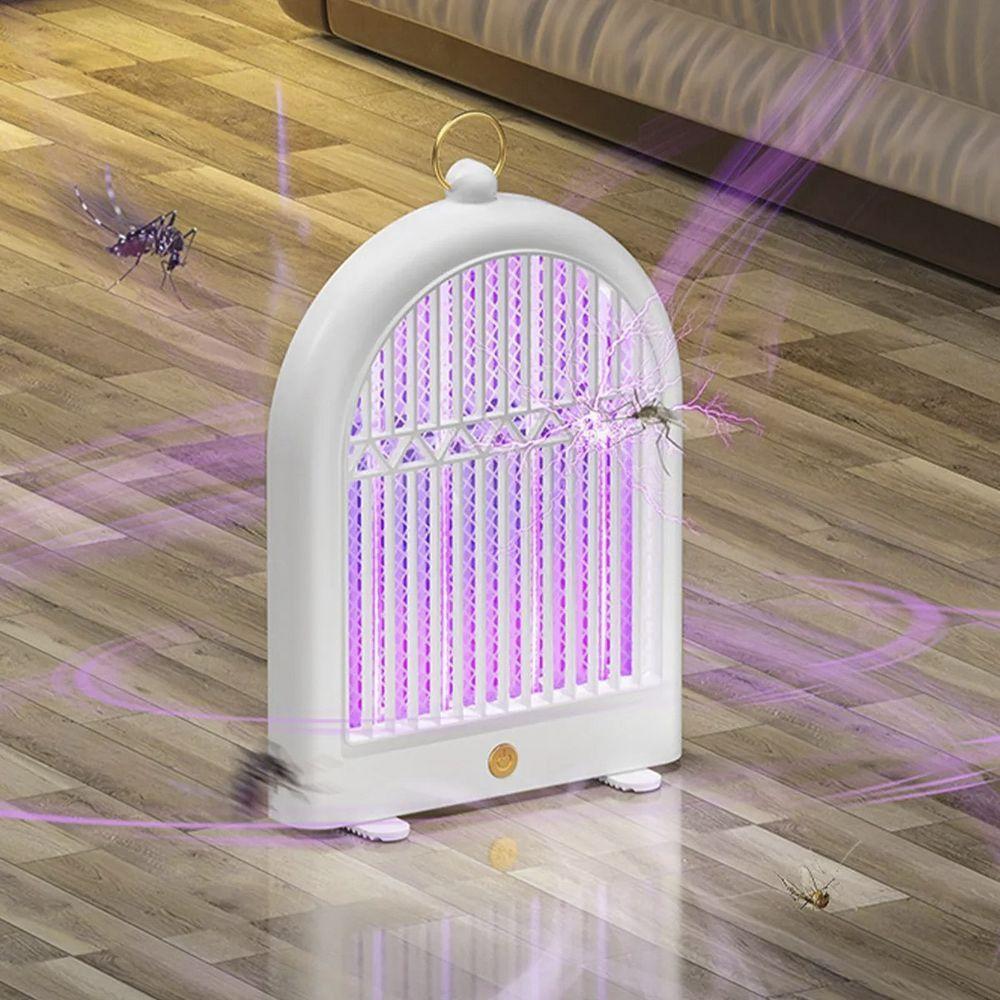 Luminaria Repelente Luz Ultravioleta Pega Mata Inseto Mosquito Mosca Pernilongo Usb Portatil Gancho Pendurar - 3