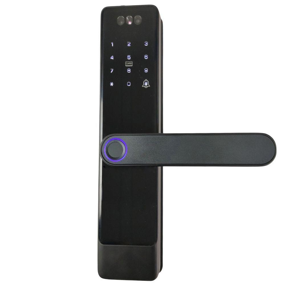 Fechadura Digital Eletronica Porta Senha Wifi App Celular Biometria Facial Chave Bateria Casa Residencia Acesso Restrito - 8