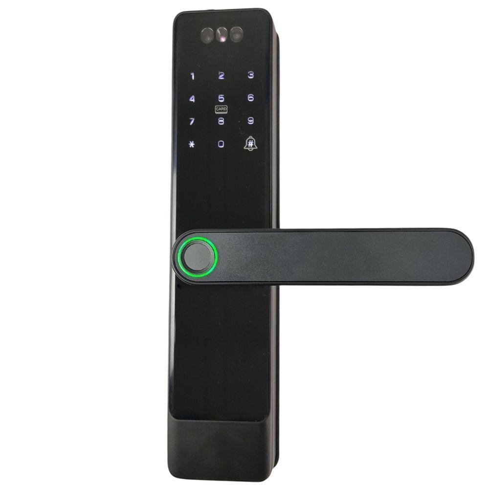 Fechadura Digital Eletronica Porta Senha Wifi App Celular Biometria Facial Chave Bateria Casa Residencia Acesso Restrito - 9