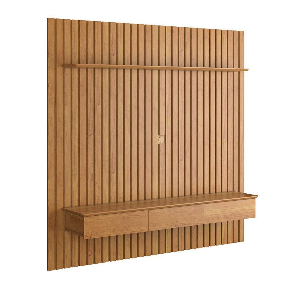 Home Ripado Antares Com Gavetas 1.8 Para Tv Até 75 Polegadas Cinamomo - 1