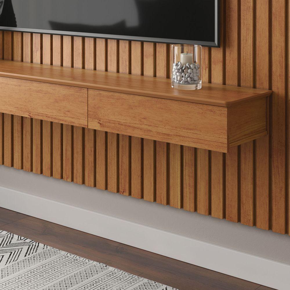 Home Ripado Antares Com Gavetas 1.8 Para Tv Até 75 Polegadas Cinamomo - 3