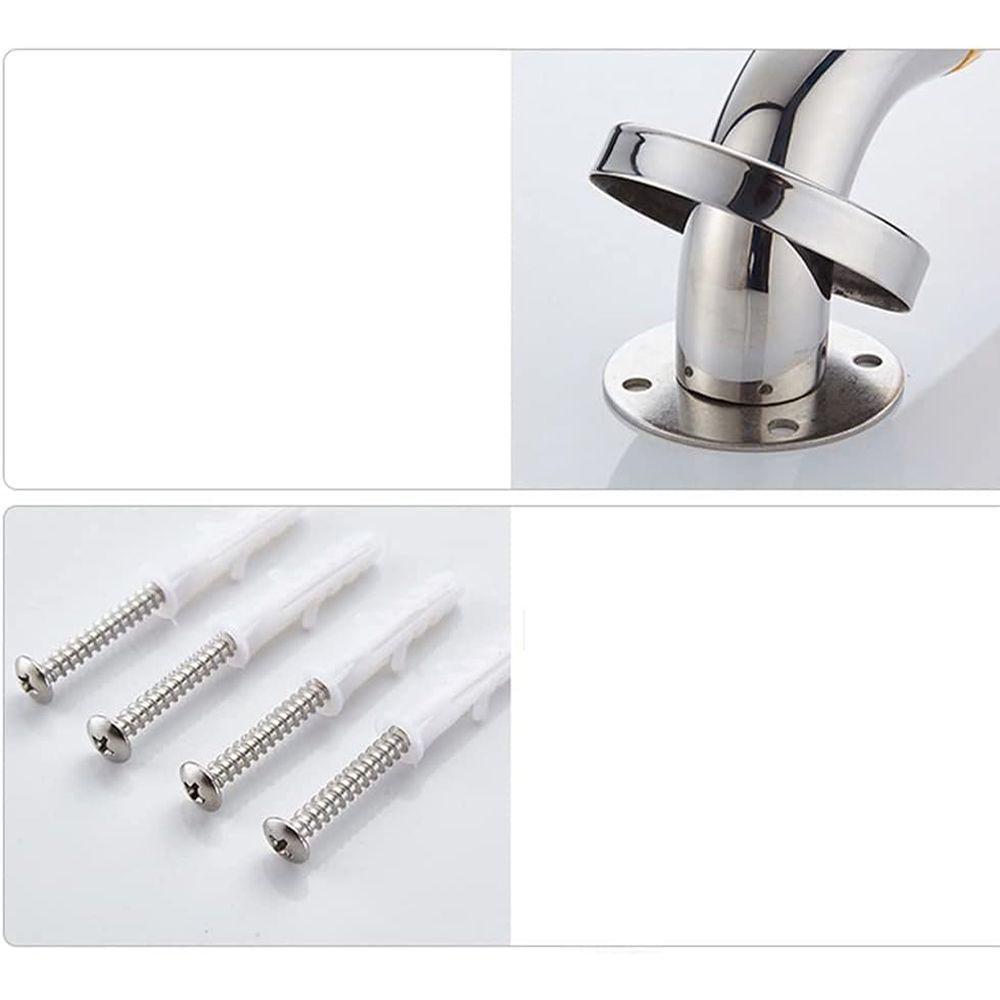 Barra Alça De Apoio Suporte Antiderrapante 40cm Acessibilidade Banheiro Escada Corrimao Idoso Gestante Acessibilidade - 2