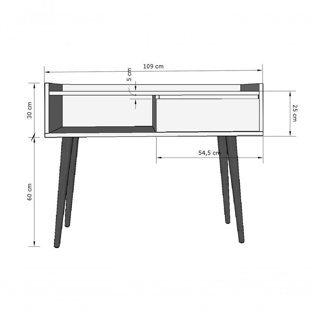 Aparador Retrô Delta Off White - Moveisaqui - 6