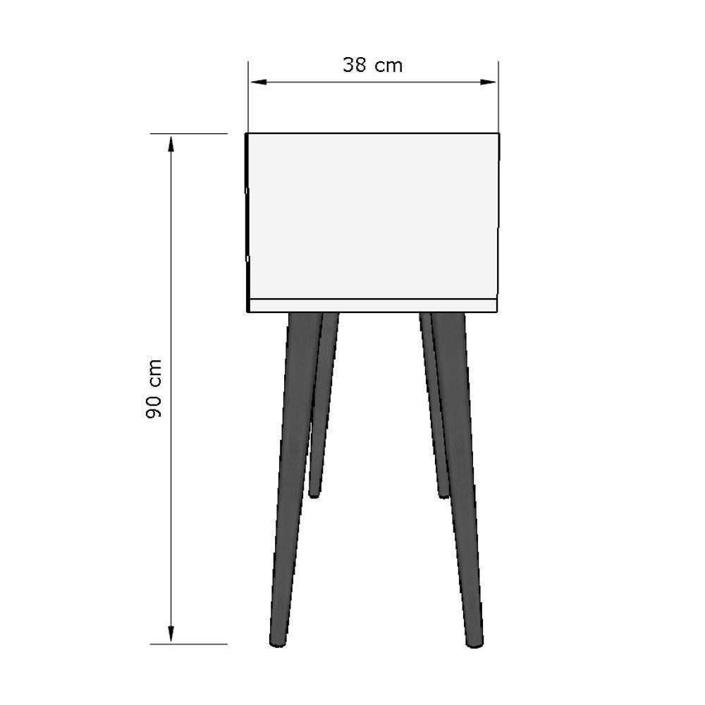 Aparador Retrô Delta Off White - Moveisaqui - 7