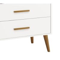 Cômoda Gaveteira Retrô Isis Branco Fosco - Moveisaqui