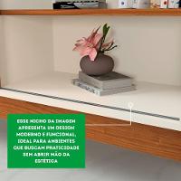 Home Rack Painel 1.2 Wood Sala Para Tv De 42 Polegadas Cinamomo Mel Com Off White - 6