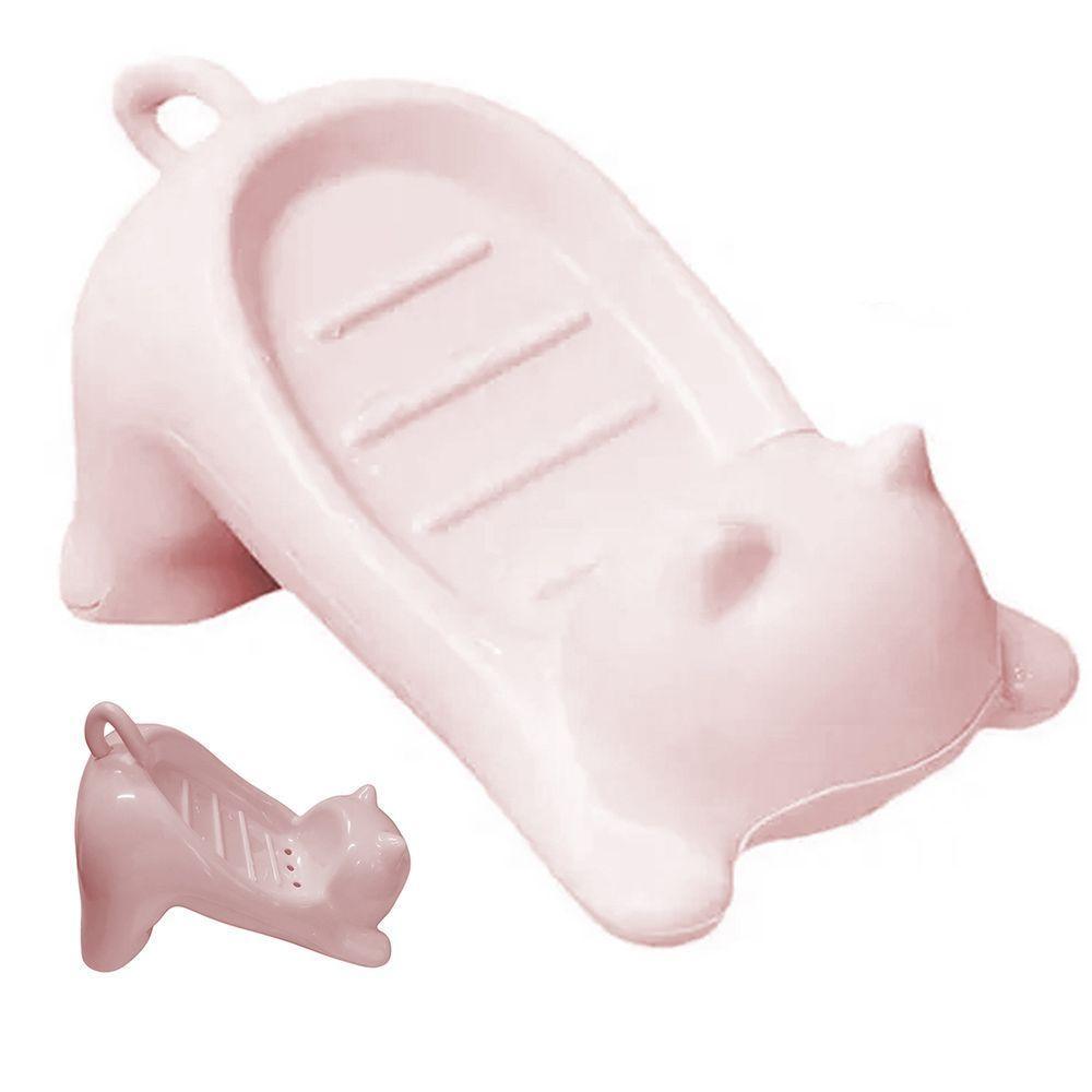 Saboneteira Porta Sabonete Gatinho Gato Lavabo Banheiro Pia Bancada Mesa Box Enfeite Divertido Decoraçao - 1