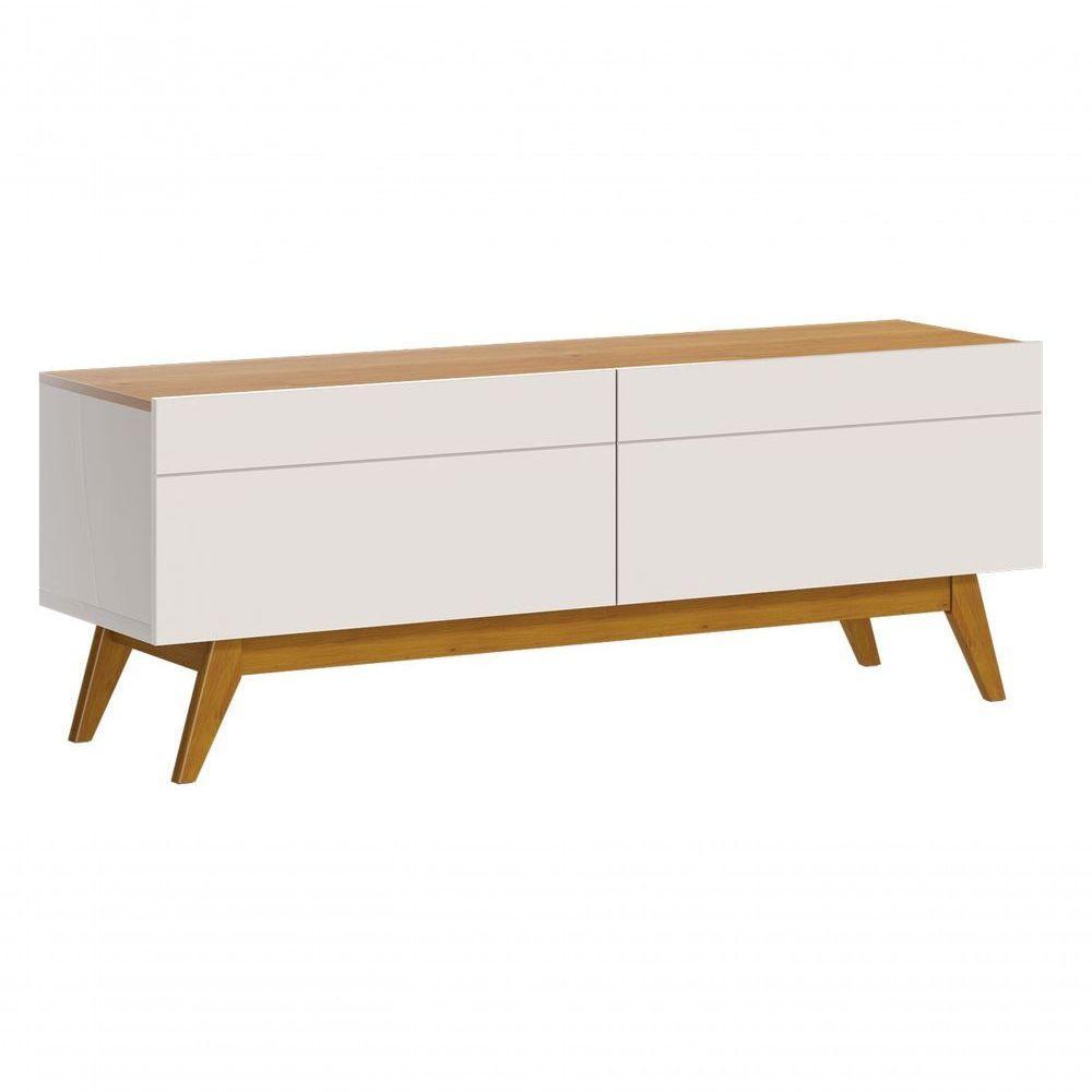 Rack Classic 2g 1.4 Off White Com Nature - Imcal Móveis - 1