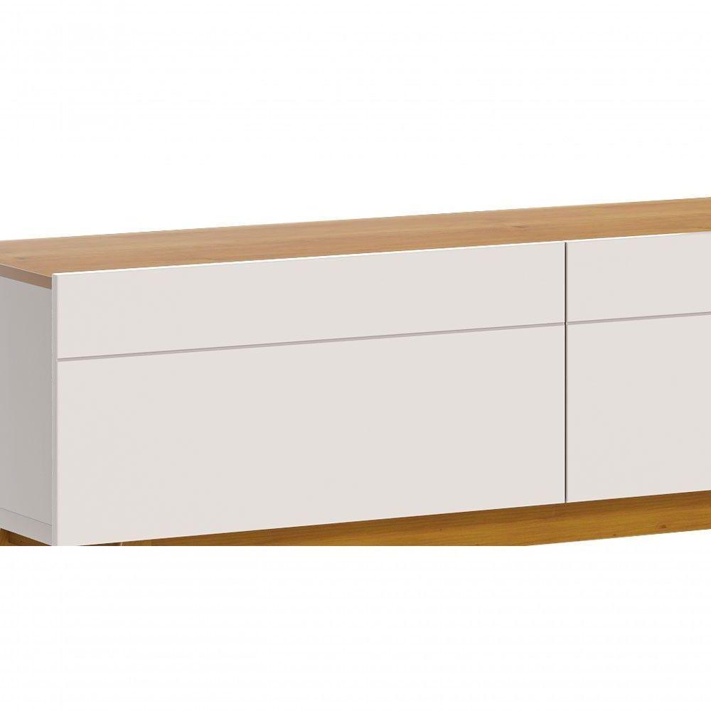 Rack Classic 2g 1.4 Off White Com Nature - Imcal Móveis - 2