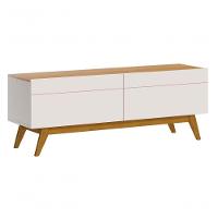 Rack Classic 2g 1.4 Off White Com Nature - Imcal Móveis - 1