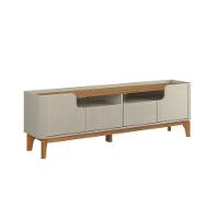 Rack Estante Flip 1.8 4 Portas Para Tv Até 70 Polegadas Off White Com Camaru - 1