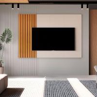 Painel Boto 1.8 Off White Com Nature - Moveis Jb - 2