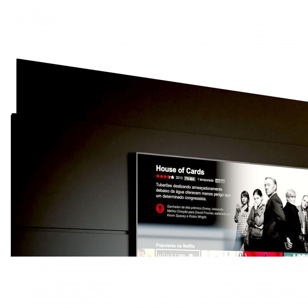 Painel Para Tv Wall-limit 1.8 Preto - Moveisaqui - 3