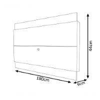 Painel Para Tv Wall-limit 1.8 Preto - Moveisaqui - 5