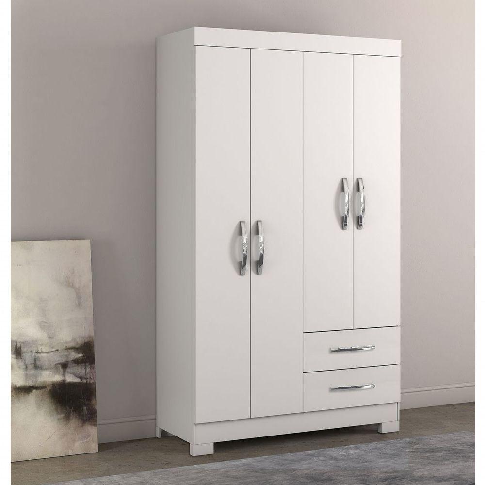 Guarda-roupa 4 Portas Nt 5005 Branco - Notável - 2