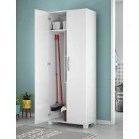 Armário Multiuso Para Lavanderia Vitium Branco - Moveisaqui - 2