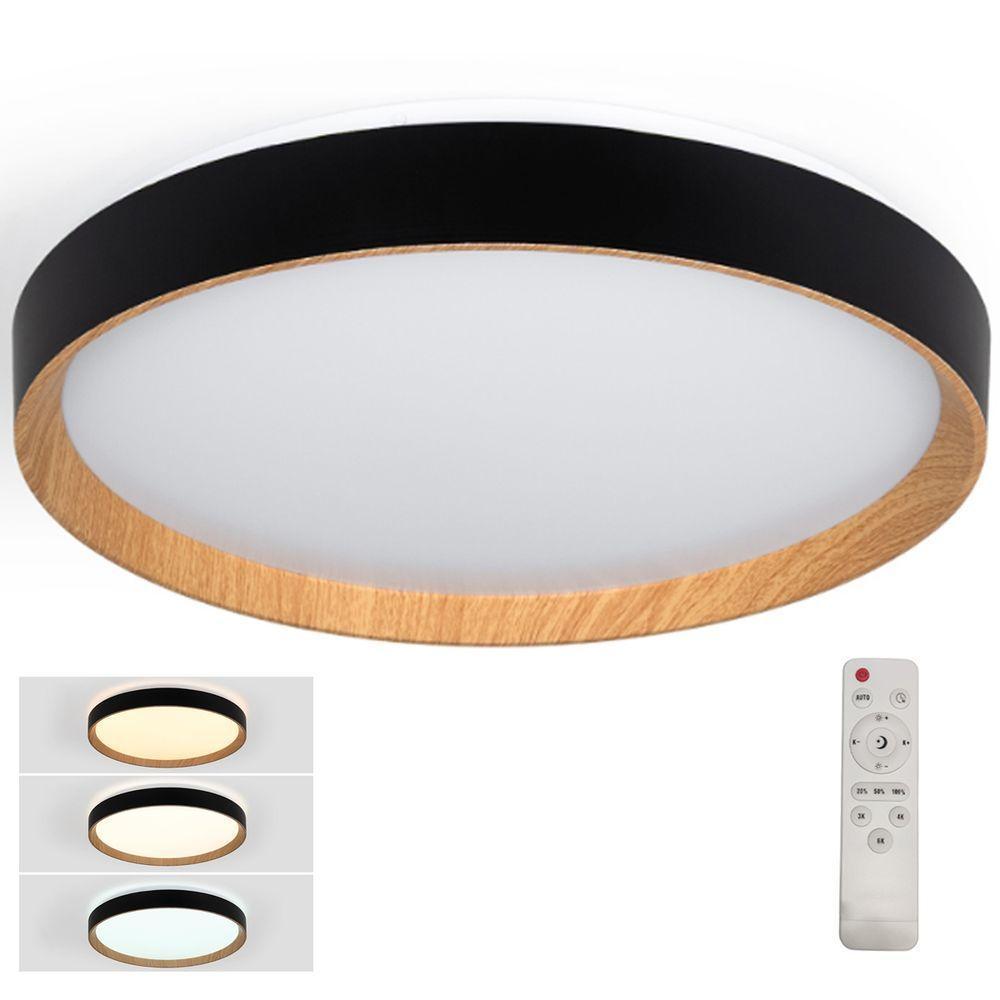 Luminaria Plafon 3 Tons Led Iluminaçao Comercial Residencial Controle Remoto Quarto Sala Ambiente Moderno - 1