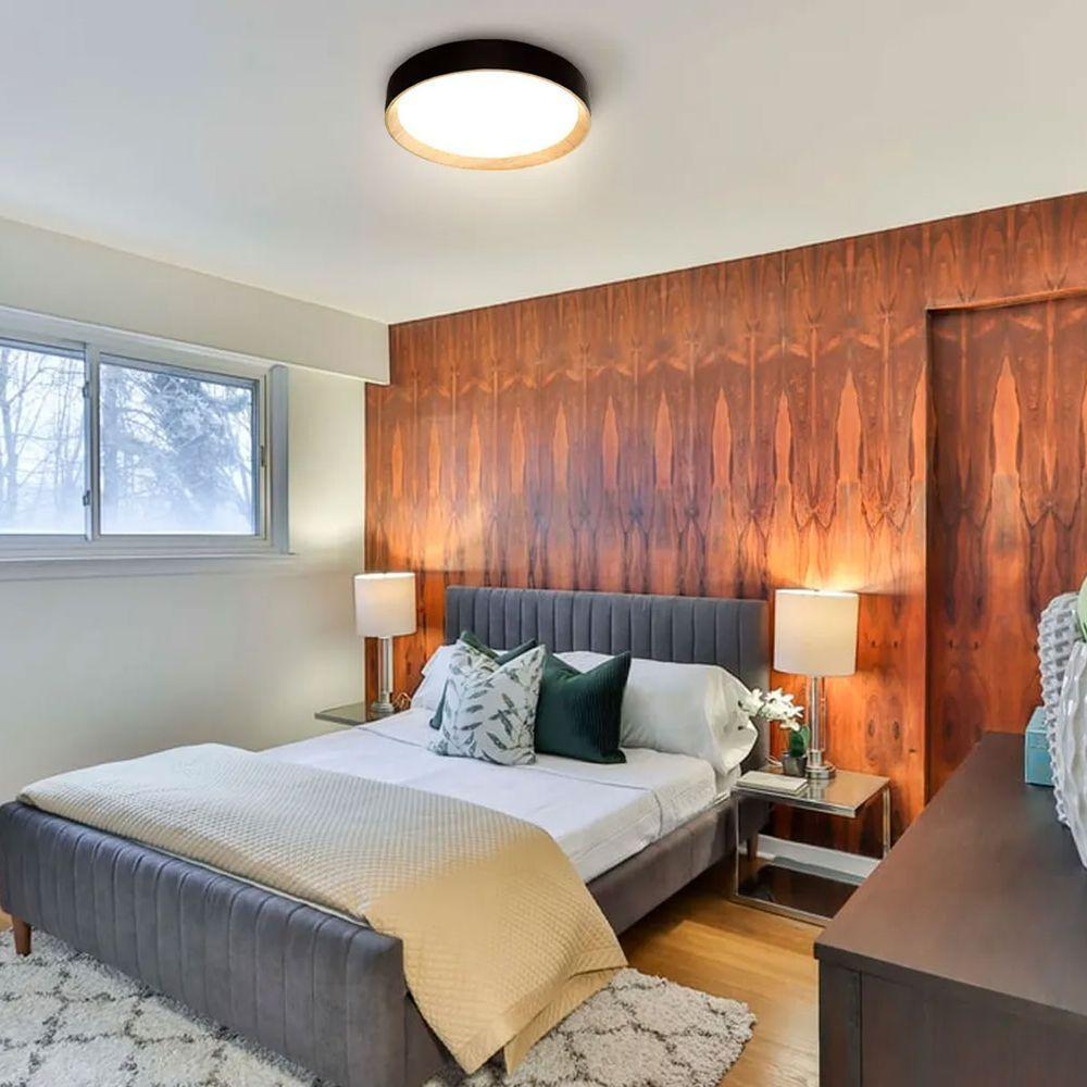 Luminaria Plafon 3 Tons Led Iluminaçao Comercial Residencial Controle Remoto Quarto Sala Ambiente Moderno - 3