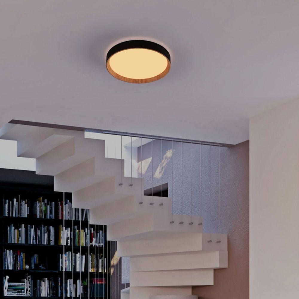 Luminaria Plafon 3 Tons Led Iluminaçao Comercial Residencial Controle Remoto Quarto Sala Ambiente Moderno - 10