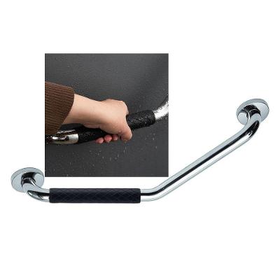 Barra Alça Apoio Angular 25x25cm Inox Antiderrapante Pcd Idoso Gestante Criança Anti Queda Acidentes Segurança