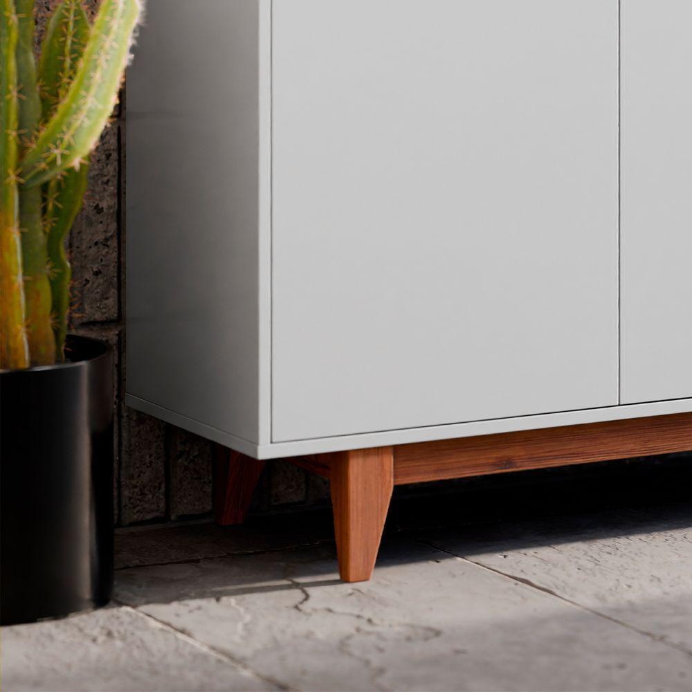 Buffet 4 Portas Flow Branco - 5