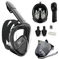 Mascara De Margulho Full Face Snorkel Anti Embaçamento Diversao Nataçao Praia Piscina Suporte Camera Lazer Seguro - 2