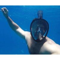 Mascara De Margulho Full Face Snorkel Anti Embaçamento Diversao Nataçao Praia Piscina Suporte Camera Lazer Seguro