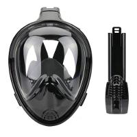 Mascara De Margulho Full Face Snorkel Anti Embaçamento Diversao Nataçao Praia Piscina Suporte Camera Lazer Seguro - 8