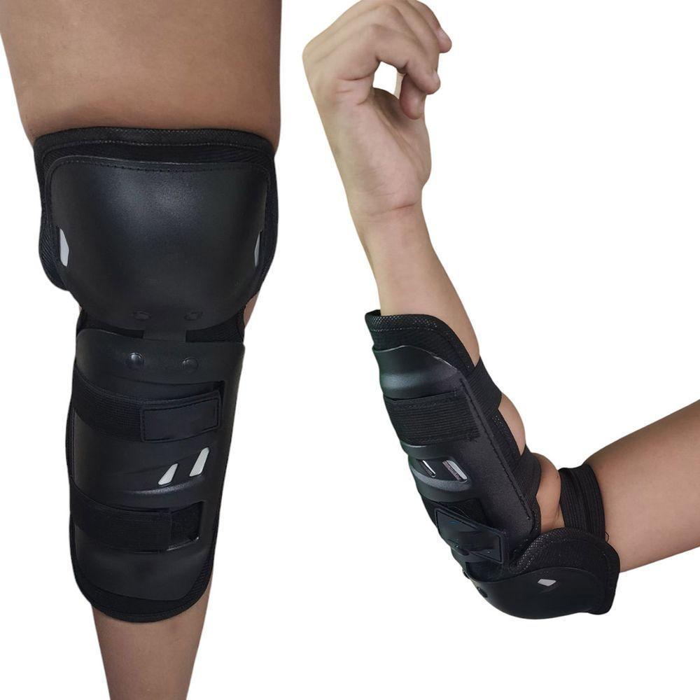 Joelheira Cotoveleira Moto Motocross Bike Trilha Motocicleta Esporte Equipamento De Proteçao Joelho Cotovelo Segurança - 3