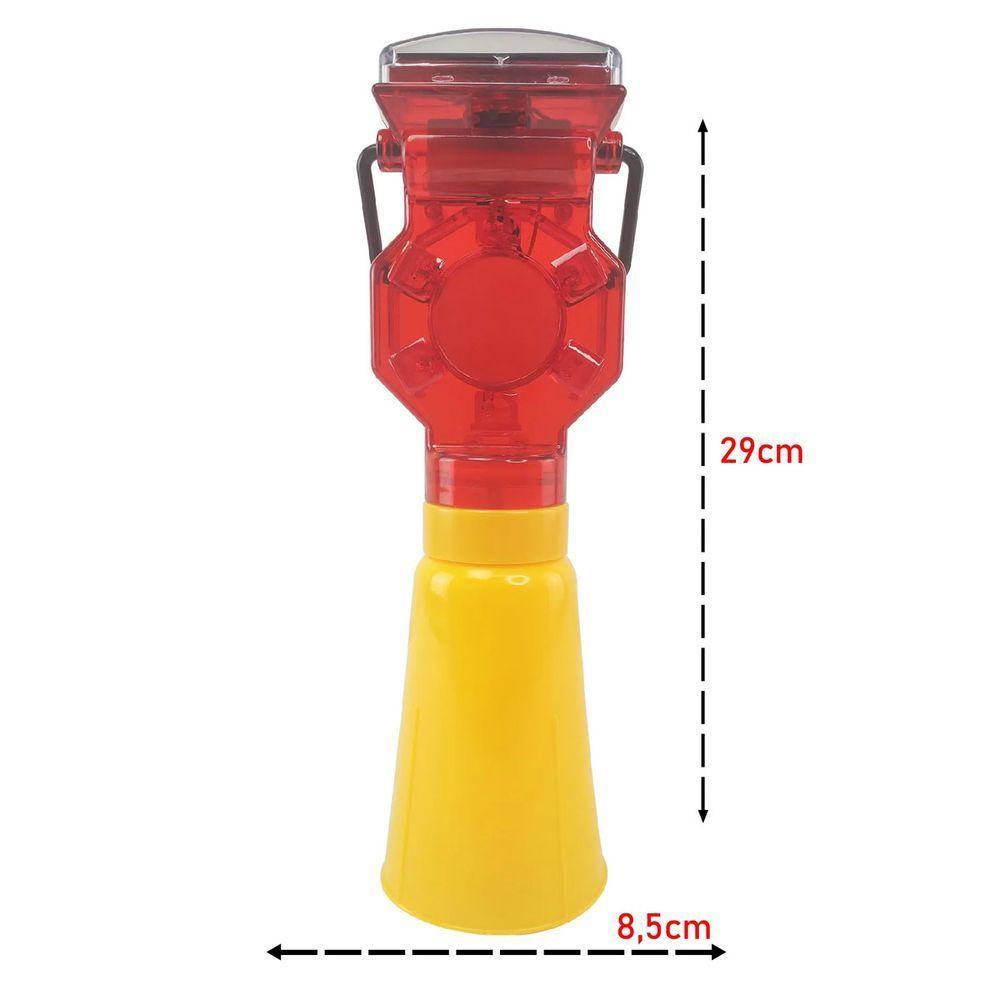 Sinalizador Solar Viario Kit 45 Uni Estrada Rodovia Pista Obra Chuva Segurança Chuva Obra Transito Sinalizaçao - 4