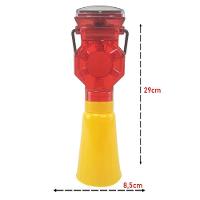 Sinalizador Solar Viario Kit 45 Uni Estrada Rodovia Pista Obra Chuva Segurança Chuva Obra Transito Sinalizaçao