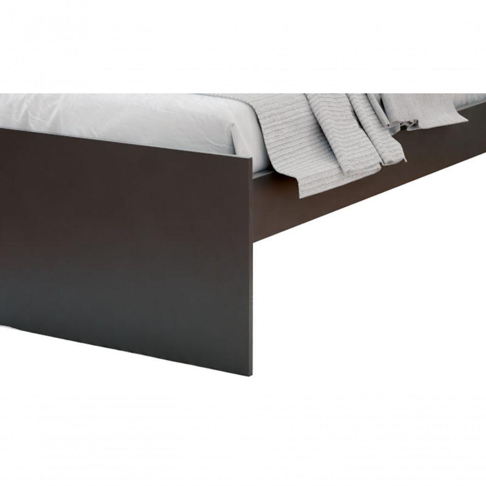 Cama Solteiro Prisma Preto Com Jequitibá - Jea Móveis - 4