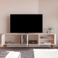 Rack Aruma 1.8 Com 3 Portas E Cantos Arredondados Off White - 5